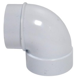 Central Vacuum Cleaner White 2 Inch PVC Elbow Short 90 Degree Spigot Fitting