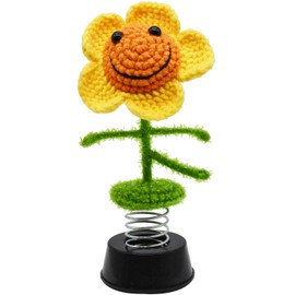 Sunflower Gifts for Women, Sunflower Kitchen Bathroom Decor, Sunflower Car Dashboard Accessories, Funny Sunflower Party Decorations Ornaments (Yellow)