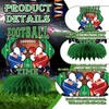 9 PCS Football Party Honeycomb Centerpieces, Oiuyamn 3D Football Decorations
