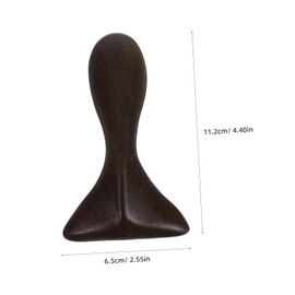 BIUDECO Solid Wood Gua Board Durable Sandalwood Massage Tool for Body Neck Fishtail Design for Versatile Gua Techniques Manual Massager for Improved