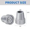 ZIYIZE Crutch Tips, 4-Pack 7/8 Inch Upgrade Heavy Duty Rubber