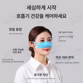 GeniePang 지니팡 코도리 코스크 방지 코가리개 [완제품] 꽃가루 알레르기 [엘레강트화이트 시험용2개입] Genipang Kodorik Clog Prevention Nosepiece [Finished Product] Pollen Allergy [Elegant White Test Set of 2]