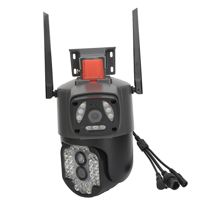 Outdoor Dual Lens Security Camera 1080P Mobile Tracking 360 Degree