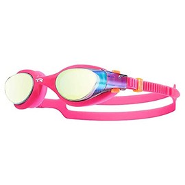 TYR Vesi Femme Mirrored Goggles, Gold/Pink, One Size