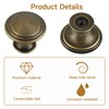 Antique Brass Cabinet Knobs 6 Pcs, Vintage Drawer Handles Copper