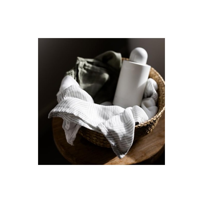 Little Bamboo Muslin Baby Face Washer Cloths 6 Pack -