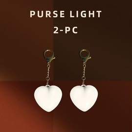 Love wallet tote bag touch sensing light:_Heart shaped bag touch sensor light  2PCS