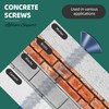 EASTPUK 200Pcs Concrete Screws Anchors with Drill Bit, 3/16" 1/4"