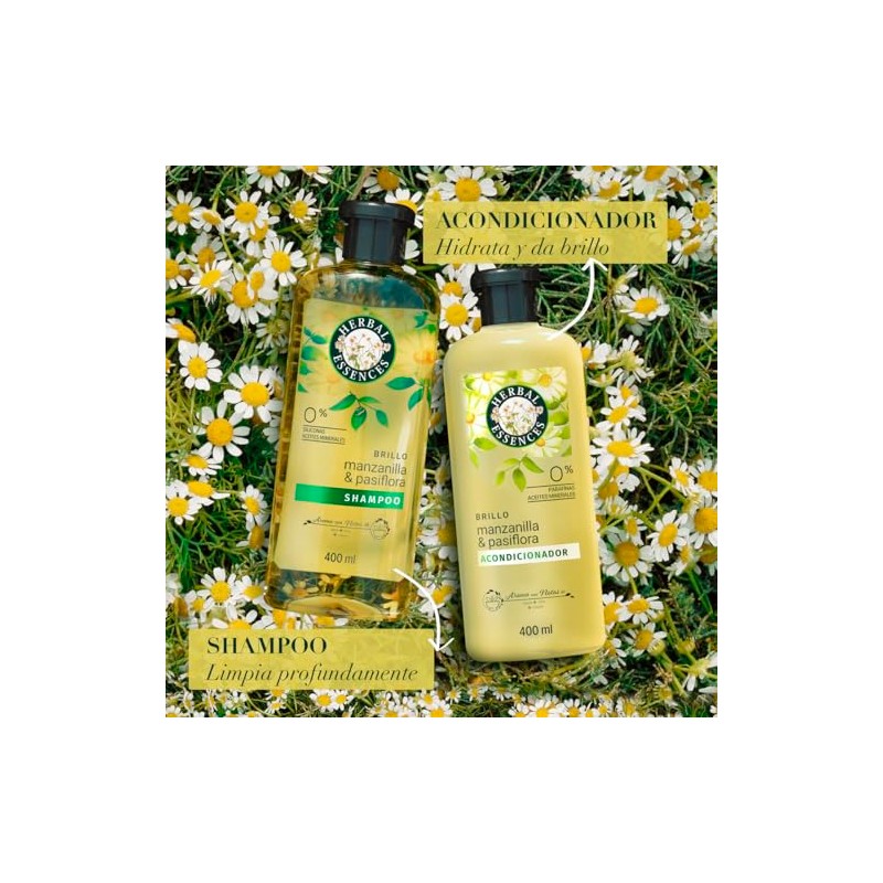 Herbal Essences Shampoo Brillo Manzanilla & Pasiflora 400 ml
