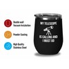 Astronomy Black Edition Wine Tumbler 12oz - My Telescope Is