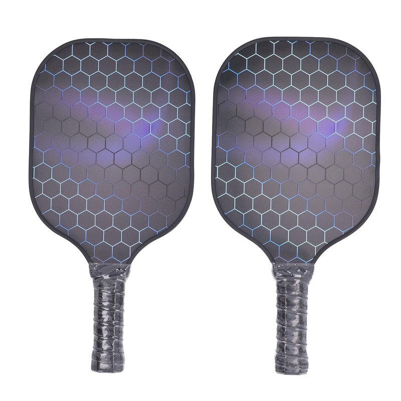 2PCS Pickleball Paddles Set Fiberglass Lightweight Pickle Ball Rackets with
