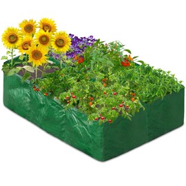 UCandy Garden Raised Planting Bed with Partition Grids,Durable PE Planter Bags for Vegetables,Suitable for Potato/Tomato/Flower/Garden Containers (1, 41" × 27.5" × 10" -6Grids)