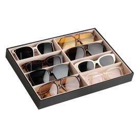 Frebeauty 8-Slot Sunglass Organizer Tray,Sunglass Holder for Drawer