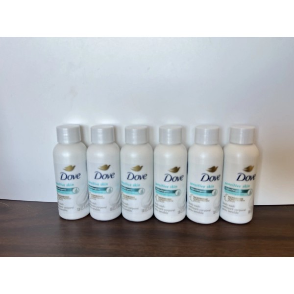 Dove Sensitive Skin Travel Size Soap, 1.8oz, Pack of 6