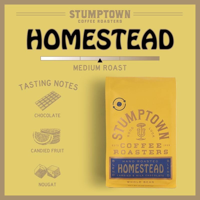 Stumptown Coffee Roasters, Medium Roast Whole Bean Coffee, 100% Arabica