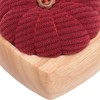 Pin Cushion Kit Cute Pumpkin Shape Pin Cushion Wooden Base