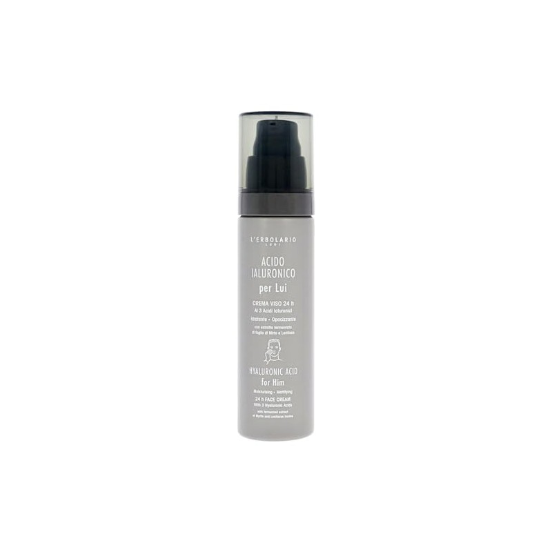 Hyaluronic Acid Moisturisin Mattifying Face Cream by LErbolario for Men