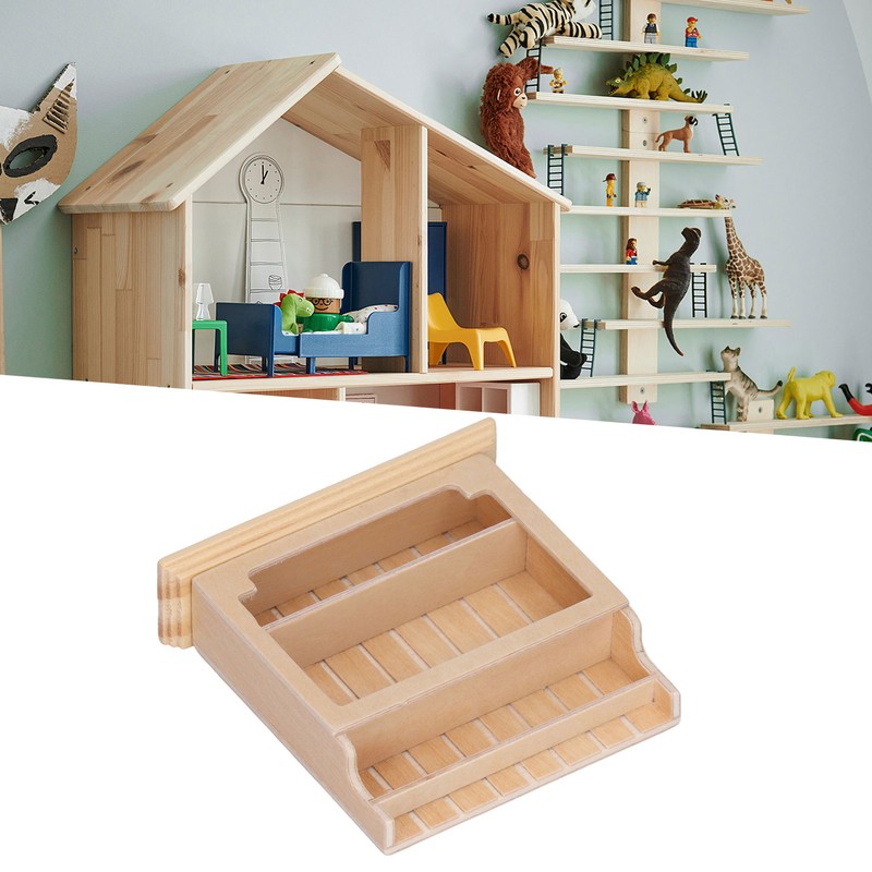 Dollhouse Cabinet Miniature Model Fine Workmanship Composite Wood Miniature Display