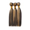 P1B27 Straight Bundles Highlight Human Hair Bundles Brazilian Two Tone