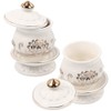 HOMSFOU Ceramic Altar Cup Buddhist Water Offering Bowl 2pcs Ceramic