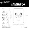 Boldink Semi-permanent tattoos, realistic fake tattoos, last 7-15 days, waterproof