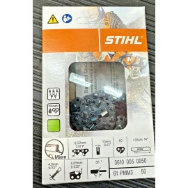 STIHL 61PMM3 50 STIHL NEW CHAINSAW CHAIN 14 in. 3/8p .43 gauge   50 14 INCH BLADE