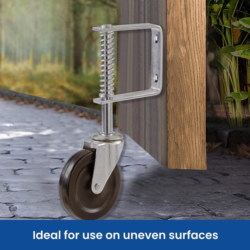 4 Inch Gate Spring Swivel Castor, 4 Inch (10 cm)