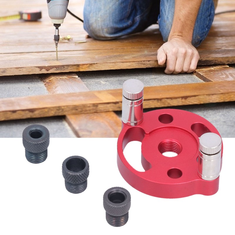 Vertical Dowel Jig Round Aluminum Alloy Self Centering Drill Guide