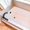 Westbrass Mushroom Tip-Toe Tub Trim Set with Floating Faceplate, Matte