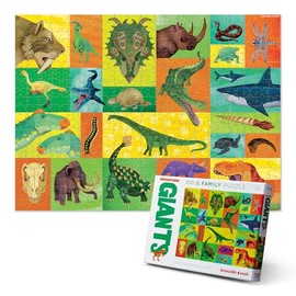 Crocodile Creek 28859 500 Piece Boxed/Prehistoric Giants Animal, Crocodile Puzzle, Colourful