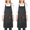 2 Pack kitchen aprons for chef men women aprons for