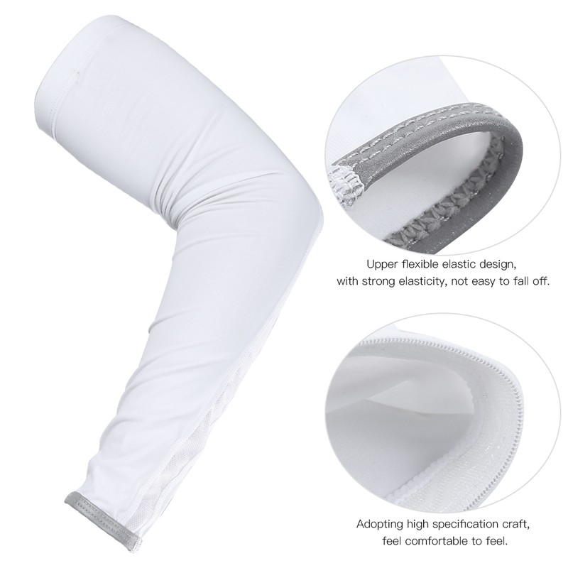 1 Pair Breathable Mesh Arm Warmer Sunscreen Arm Covers with