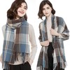WUFGWBD 1 Piece Plaid Scarf, Retro Scarf, Versatile Scarf, Winter