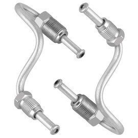 MuHize Rear Brake Lines for Audi A3 Convertible - Upgraded Zinc-Coated Hydraulic Lines Direct Fit OE 1K0611763E/F (Set of 2)