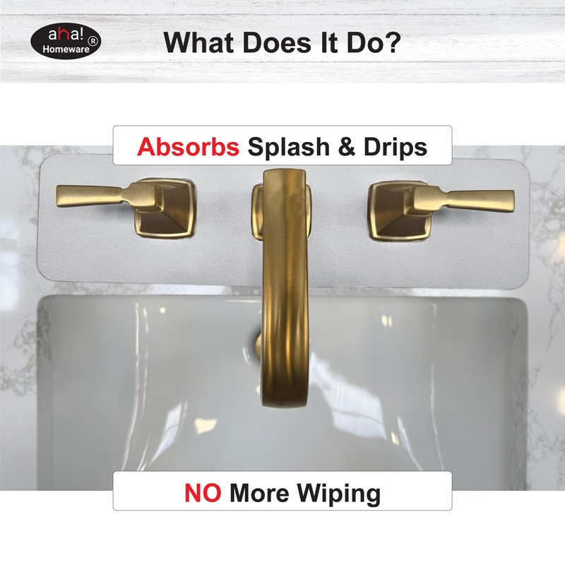 Faucet Mat Bathroom Sink 3-square-hole : AHA HOMEWARE Diatomite Rubber