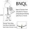 BNQL Letter Keychain Initial Alphabet Initial Letter Pendant with Key