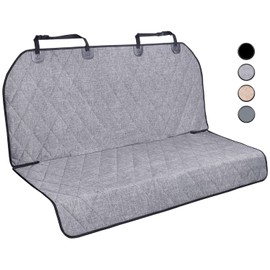 VIVAGLORY Dog Seat Covers, Dog Backseat Cover Pet Bench Protectors with Anti-Slip Backing, Back Seats Cover Rear Seat Covers Car Seat Cover for Dogs, Heather Black, 46" L * 52" W