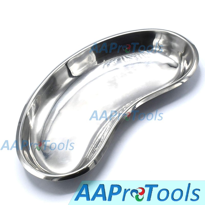 AAProTools Stainless Steel Medium Kidney Tray 8" inch Basin Emesis