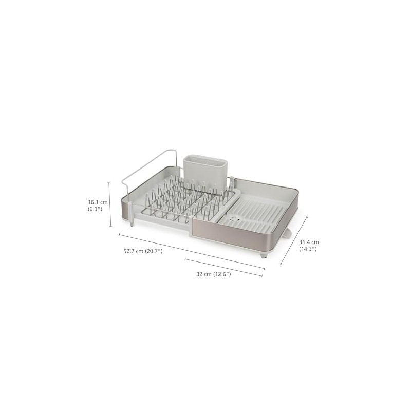 Joseph Joseph Extend Steel Expandable Dish Drying Rack with Removable