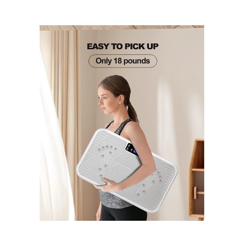 ROTAI Vibration Plate Exercise Machine with 330LBS Loading Capacity, Machine,