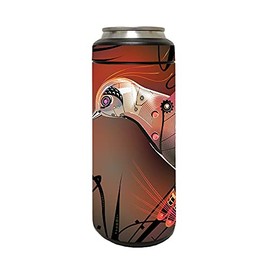 MightySkins Skin Compatible with YETI Rambler 12 OZ Colster Slim Can - Cyborg Nature | Protective, Durable, and Unique Vinyl Decal wrap Cover | Easy to Apply and Change Styles | Made in The USA