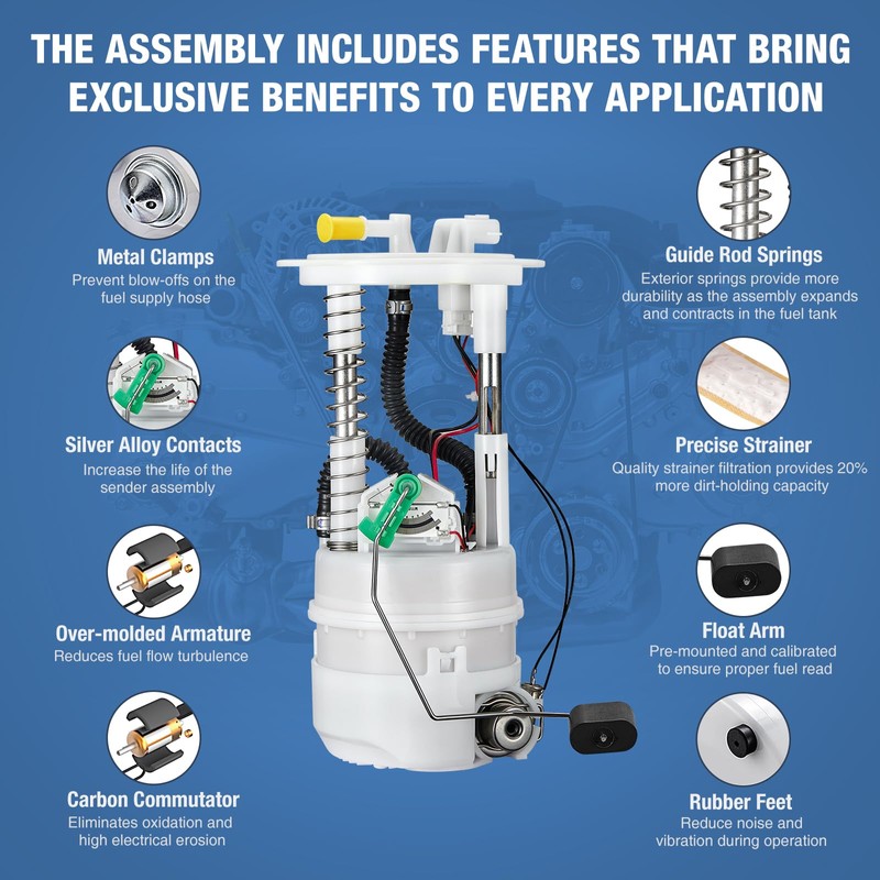 BDFHYK Fuel Pump Module Assembly E8854M 2008-2015 For Nissan Rogue/Nissan