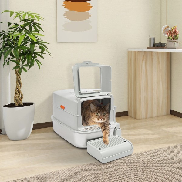 Does not apply Cat Litter Box Large Litter Box for