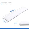 ANTLUX 4FT LED Flush Mount Puff Lights 60W, 6600 Lumens,