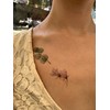 X-Ray Flower Tattoos Flower Tattoos Temporary Tattoos 5 Sheets Set