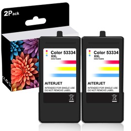 AITERJET High Pages Remanufactured Ink Cartridge Replacement for PR 53334 Tri-Color Ink Cartridge for Bravo se-3 and 4200-series disc Publishers 2PACK