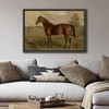 SIGNFORD Framed Canvas Print Wall Art Equestrian Portrait of a