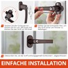 GETLITOOL Lockable Window Handles, Pack of 4 Aluminium Window Lock