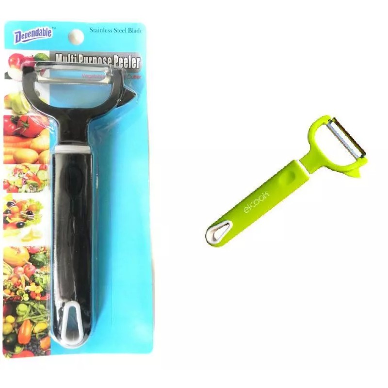 dependable Set of 2 Vegetable Potato Peeler with Courer Multi