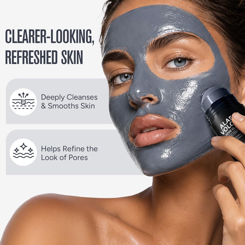 Alaska Volcano Pore Clay Stick, Deep Cleansing Face Mask Stick